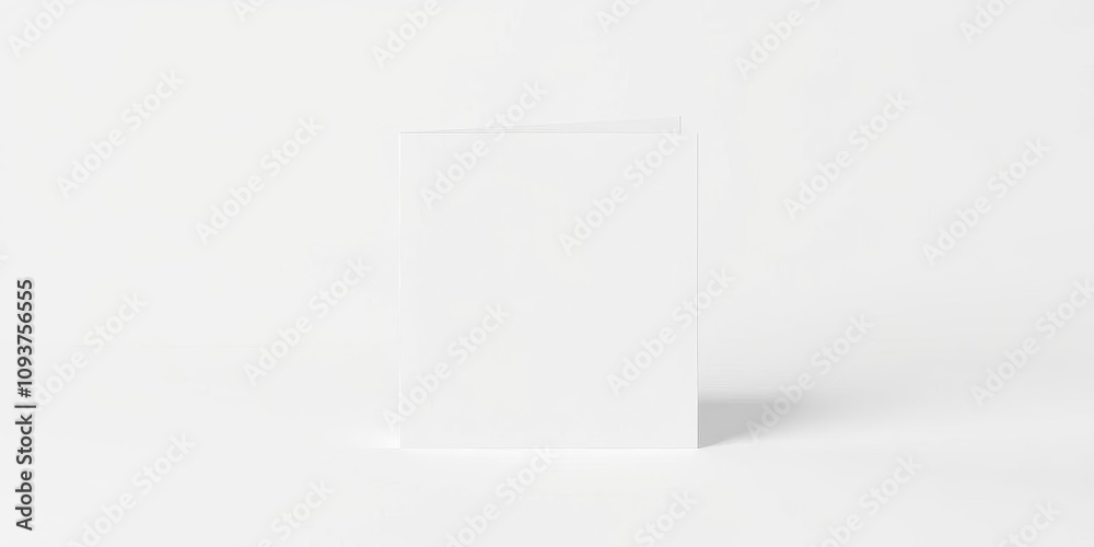 A square book cover mockup featuring a blank template for customization, minimalistic, simple, editable A square book cover mockup featuring a blank template for customization, minimalistic, simple, editable