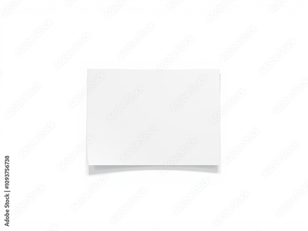 Blank sheet of paper isolated on white background with realistic shadow, shadow, presentation, isolated Blank sheet of paper isolated on white background with realistic shadow, shadow, presentation, isolated