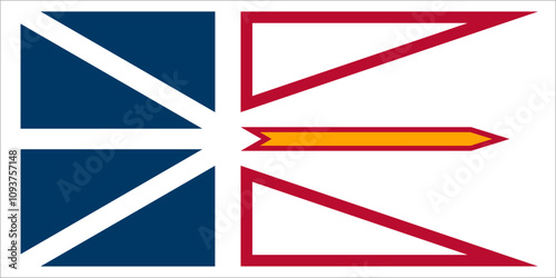 Flag of Newfoundland and Labrador province, Canada