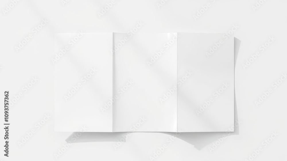 Folder die cut mock up template vector with realistic shadows and highlights, suitable for showcasing design mockups or branding presentations, mockup, template, folder