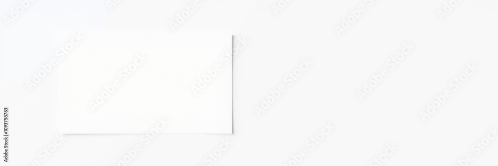 White minimalistic business card mockup on a clean white background, template, design, modern White minimalistic business card mockup on a clean white background, template, design, modern