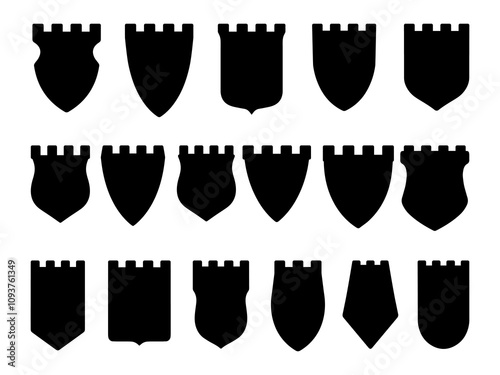 Fotografie A set of shields