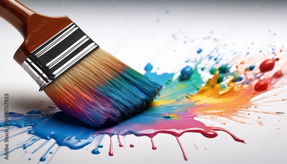 Vibrant paintbrush strokes create a colorful explosion of artistry. Vibrant paintbrush strokes create a colorful explosion of artistry.