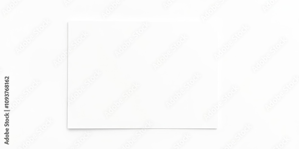 A white minimal business card mockup featuring a sleek and modern design, white, design, empty A white minimal business card mockup featuring a sleek and modern design, white, design, empty