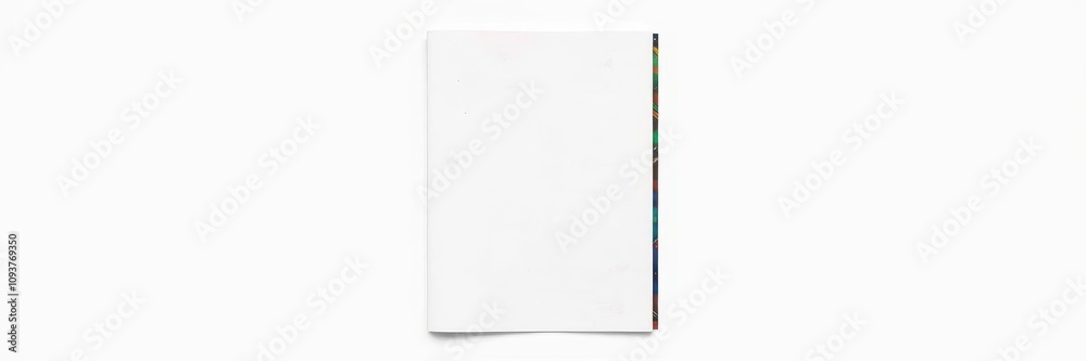 Isolated magazine cover and open magazine mockup on white background, white background, stationery, blank Isolated magazine cover and open magazine mockup on white background, white background, stationery, blank