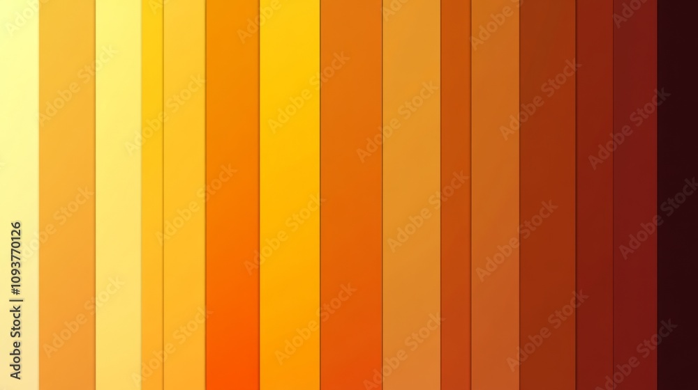 Fototapeta premium A minimalistic gradient background with a warm color palette, transitioning from golden yellow to deep orange, evoking energy and creativity.