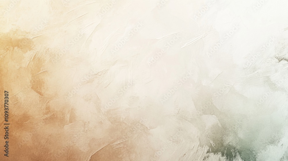 Fototapeta premium A textured background with a paper-like finish in neutral tones, complemented by abstract brushstrokes in muted colors for an artistic appeal.