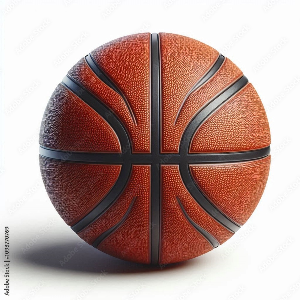 Fototapeta premium basketball ball isolated on white