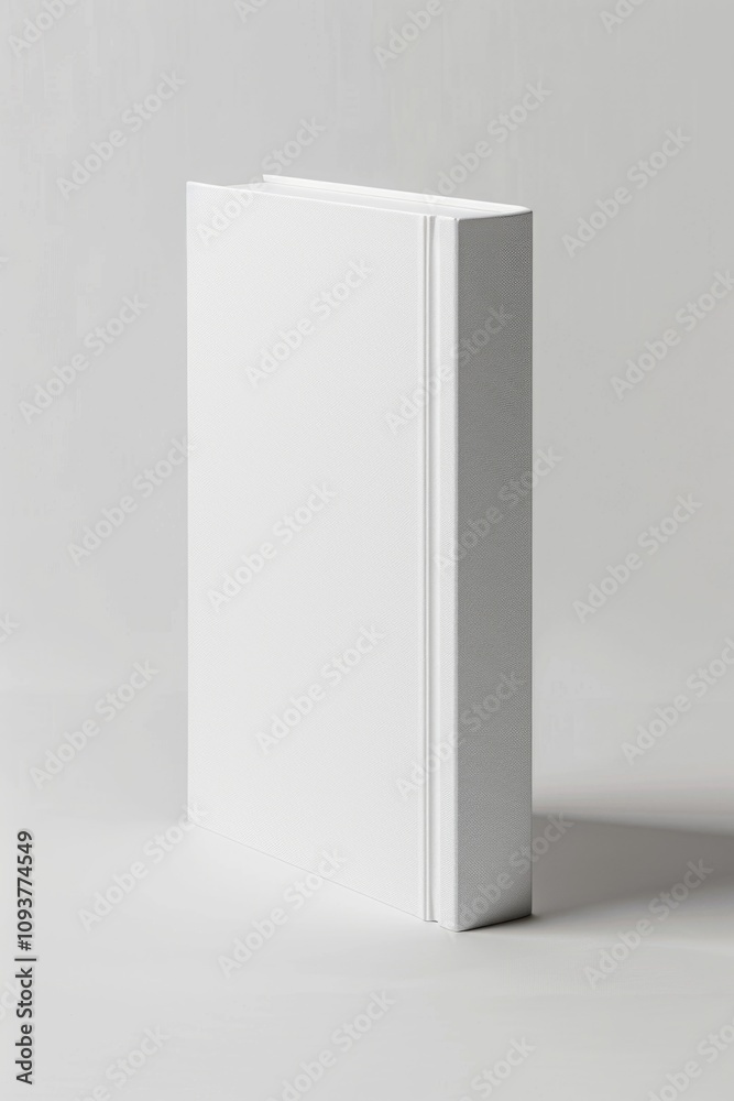 product mockup of softcover white book cover