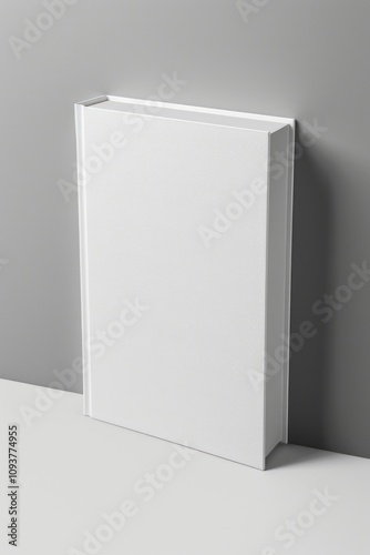 product mockup of softcover white book cover