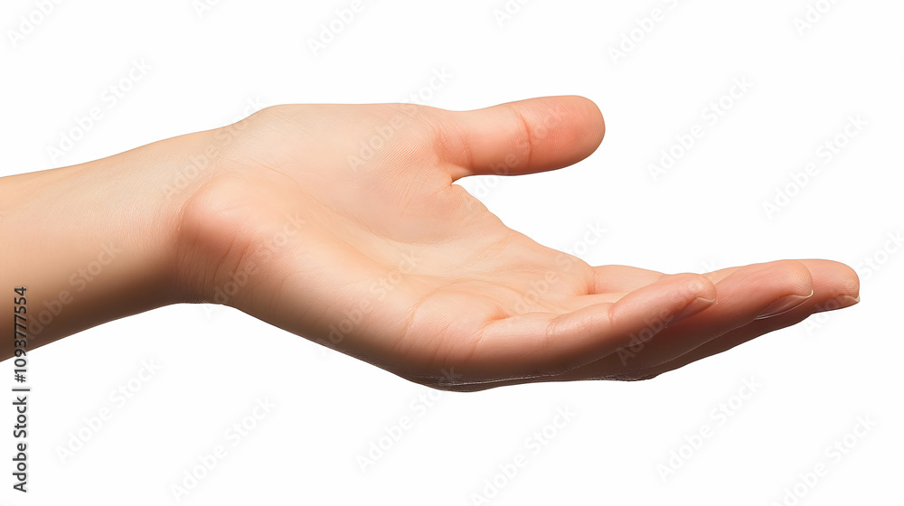 Open Hand Reaching Out, Palm Up.4k image Open Hand Reaching Out, Palm Up.4k image
