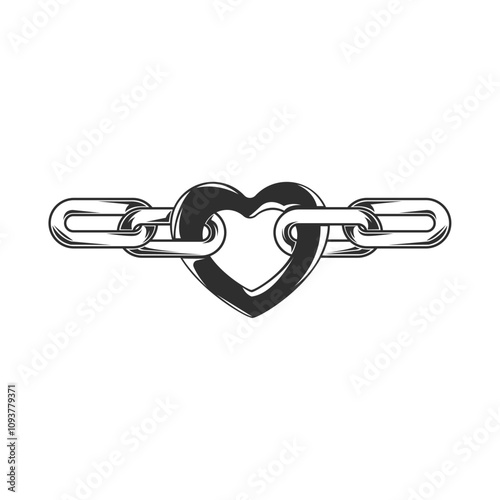 love chain vintage aesthetic