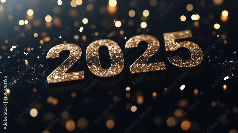 Golden numbers 2025 celebration Golden numbers 2025 celebration