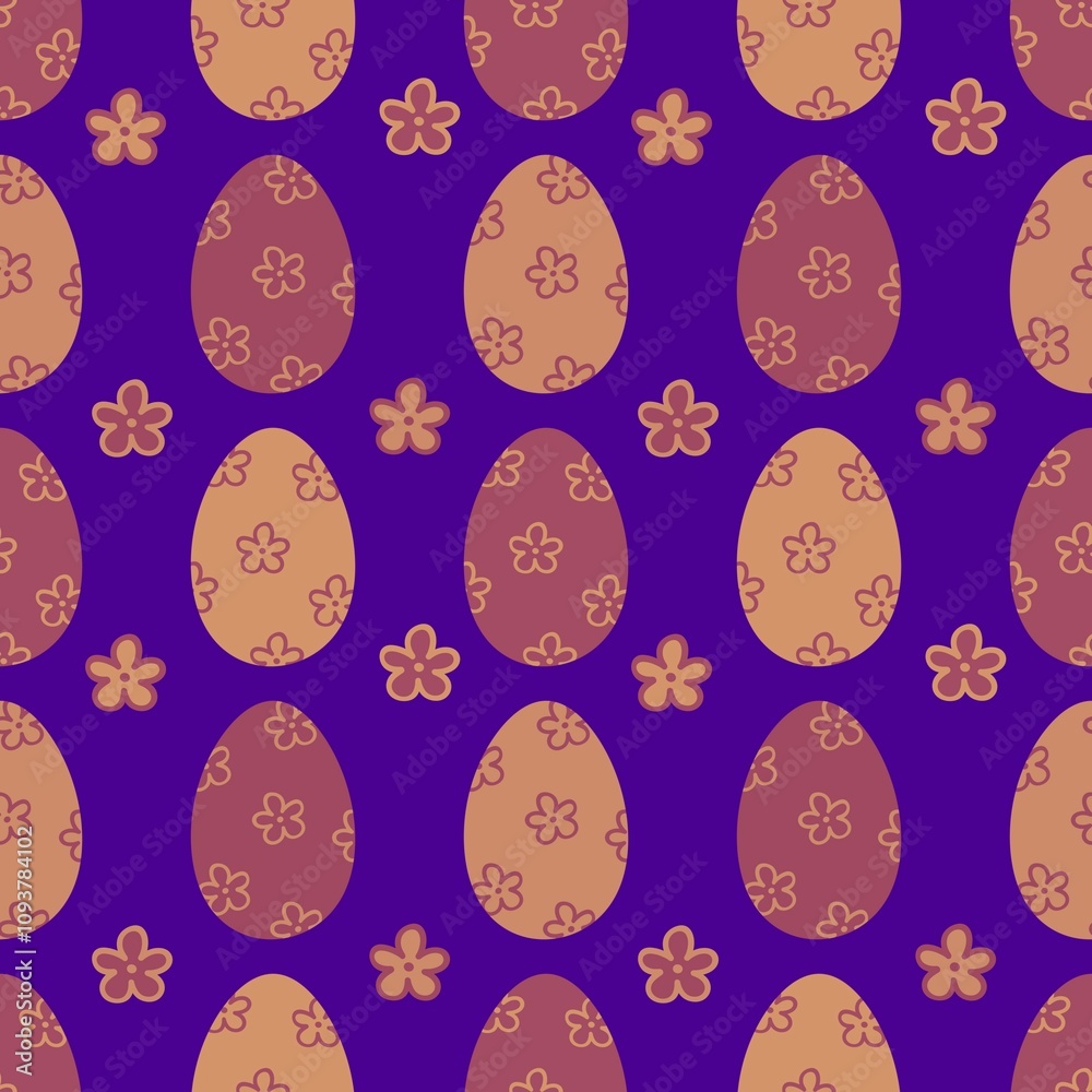 Easter seamless pattern with eggs for wallpaper and fabrics and textiles Easter seamless pattern with eggs for wallpaper and fabrics and textiles