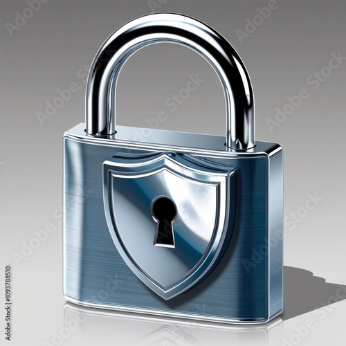 lock icon on black