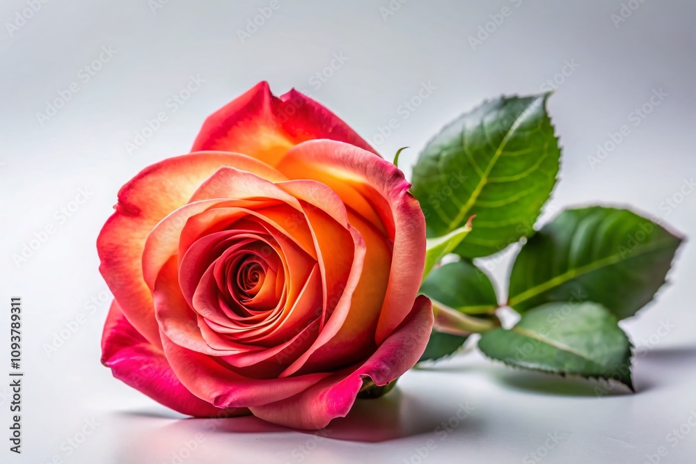 Beautiful Isolated Single Rose on White Background, Perfect for Floral Design, Wedding Decoration, and Romantic Themes, Highlighting Nature's Elegance in a Minimalist Style Beautiful Isolated Single Rose on White Background, Perfect for Floral Design, Wedding Decoration, and Romantic Themes, Highlighting Nature's Elegance in a Minimalist Style
