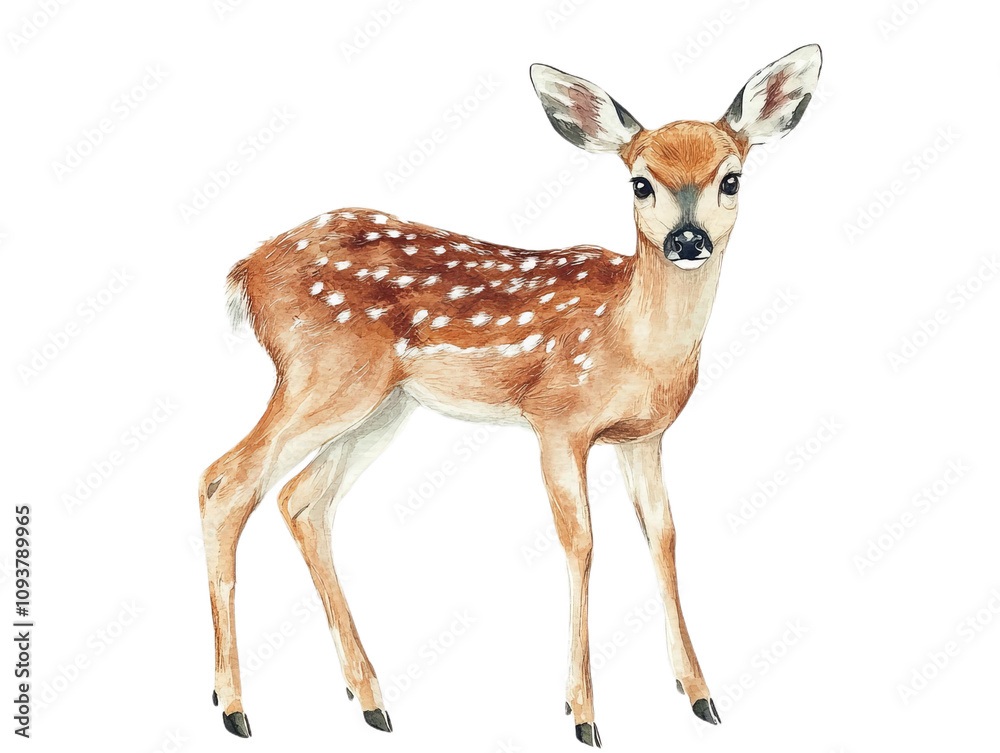 deer isolated on white background, transparent png cutout deer isolated on white background, transparent png cutout