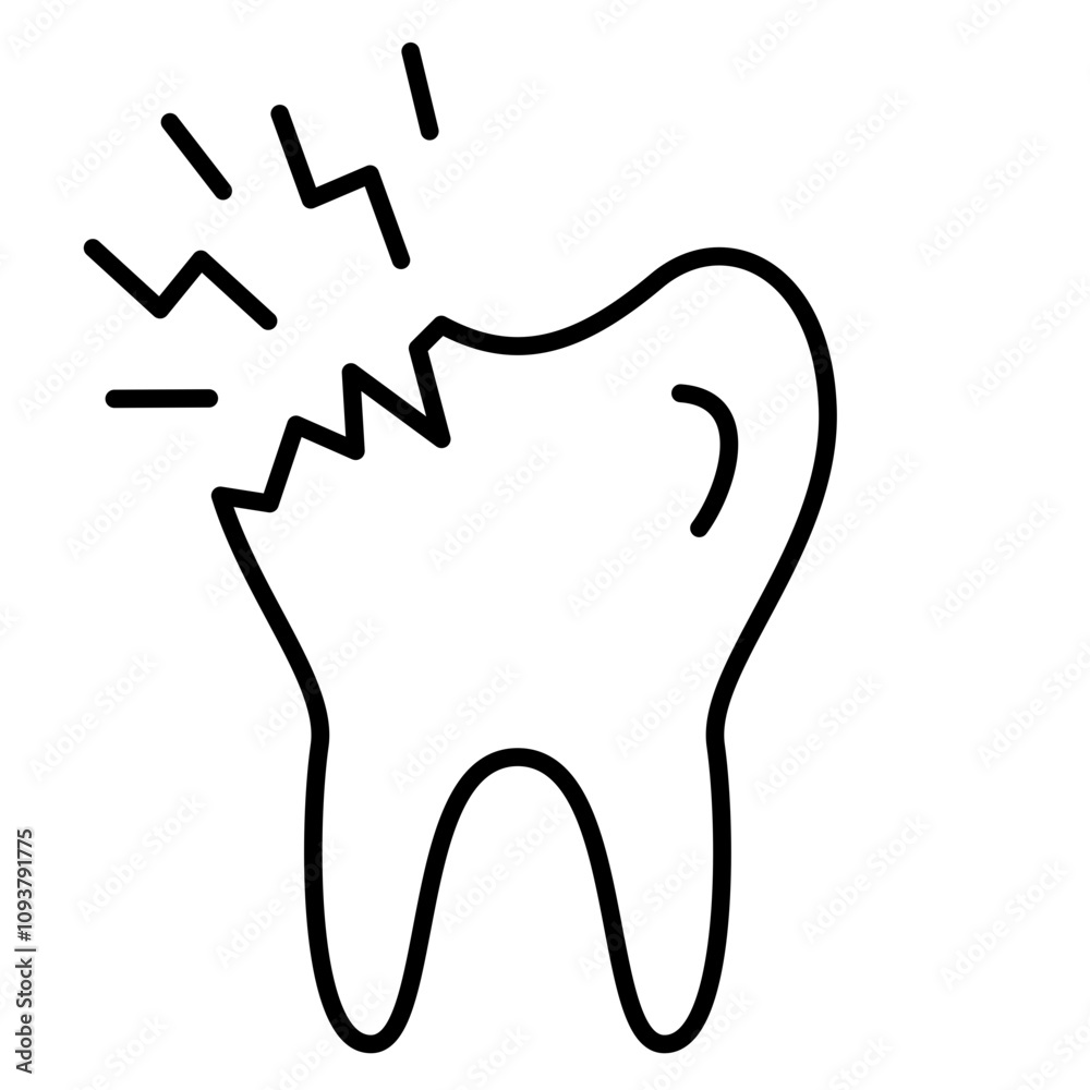 Obraz premium Toothache and Tooth Infection Icon