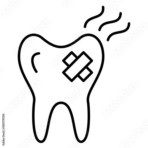 Toothache and Tooth Infection Icon