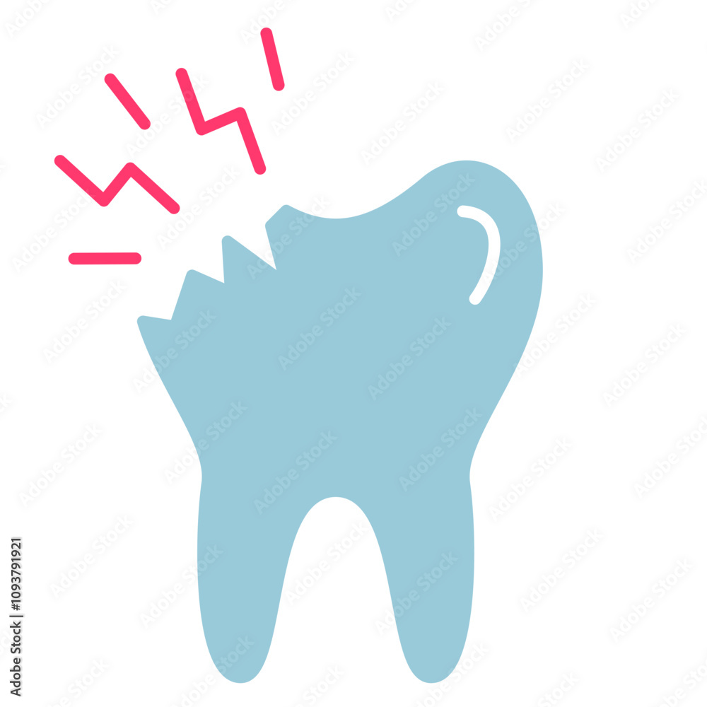 Obraz premium Toothache and Tooth Infection Icon
