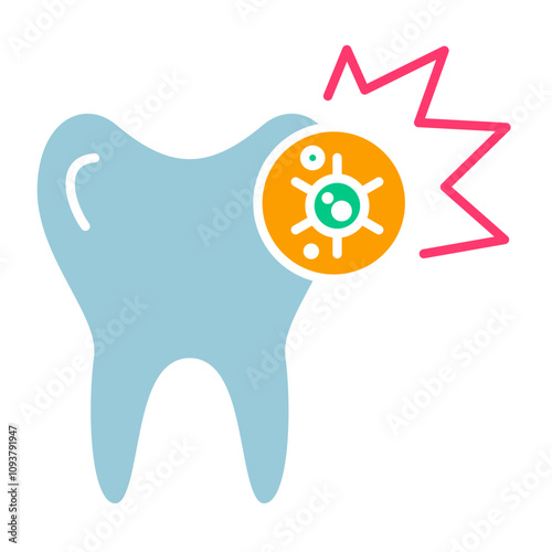 Toothache and Tooth Infection Icon