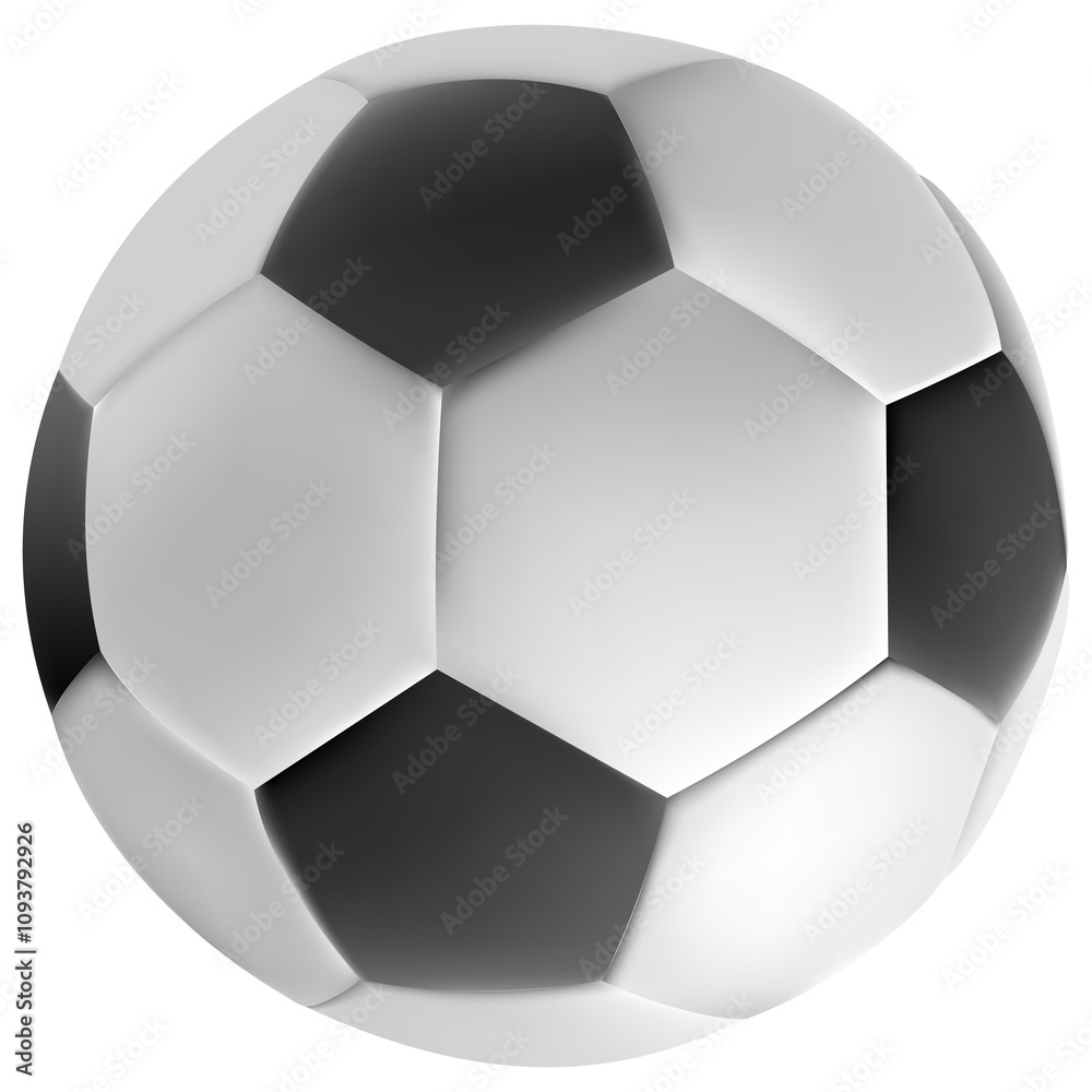 3D soccer ball isolated on Transparent background 3D soccer ball isolated on Transparent background