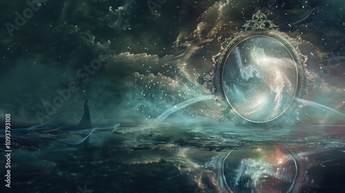 Wallpaper Mural Mysterious Journey Through a Celestial Mirror Torontodigital.ca