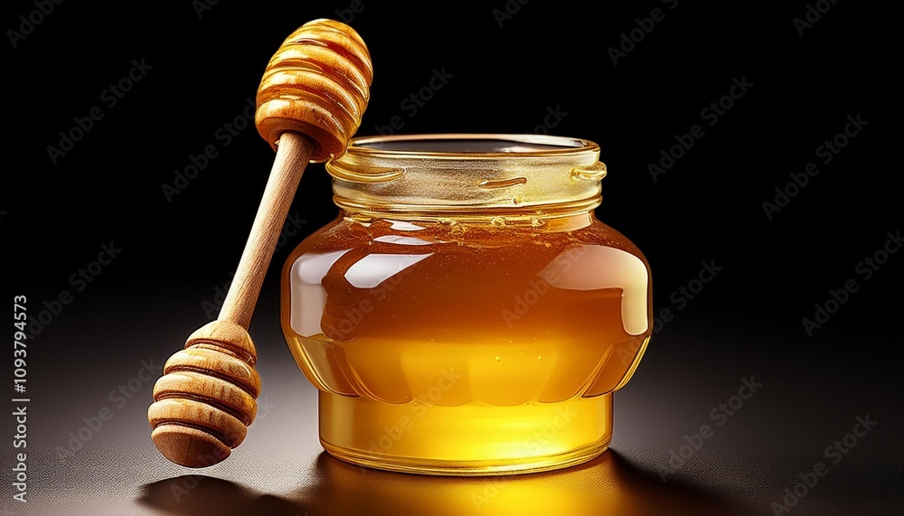 honey in a jar