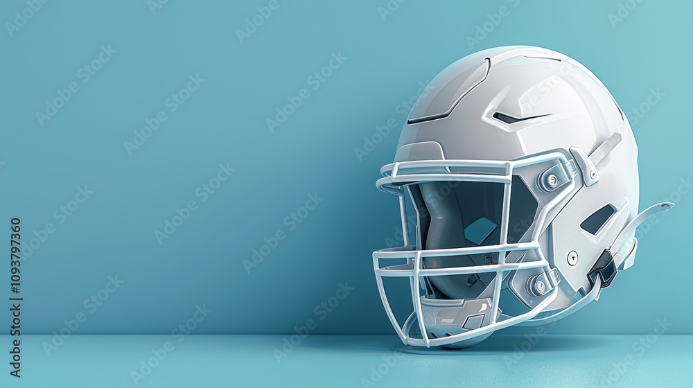 Fototapeta premium Dynamic Football Player Ready for Action