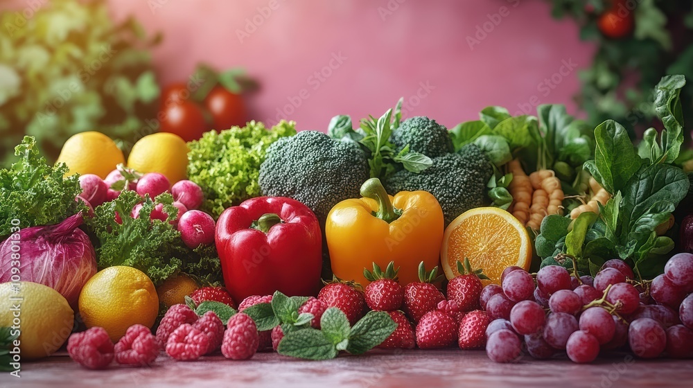Fresh plant-based feast for world vegetarian day vibrant market scene colorful produce natural setting close-up view Fresh plant-based feast for world vegetarian day vibrant market scene colorful produce natural setting close-up view