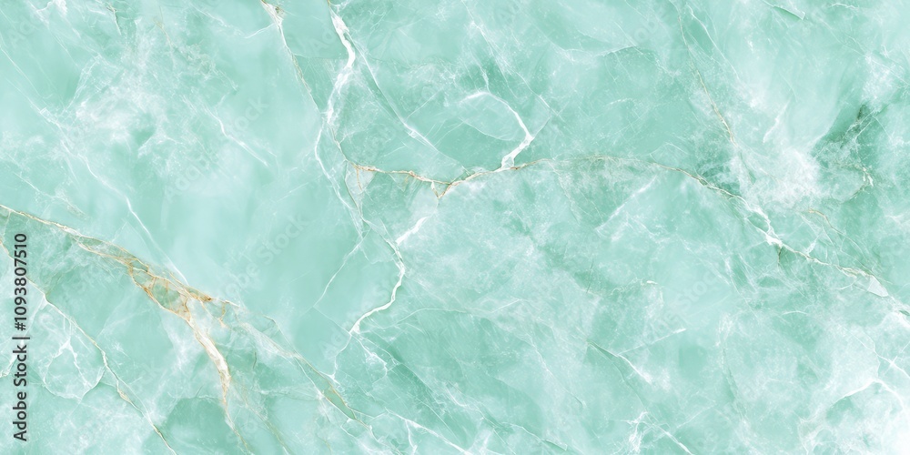 Mint Green Marble Stone Texture Background for Design and Decoration Concepts, Top View.

