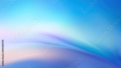  Blue gradient. Soft pastel color gradient. Holographic blurred abstract background