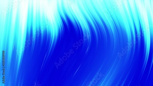 Abstract electric blue ai brain background, elegant tendrils