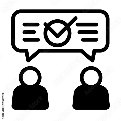 Good Communication Icon Vector