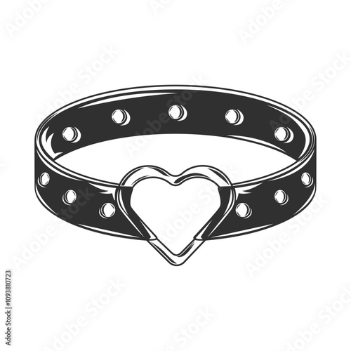 heart collar vintage aesthetic