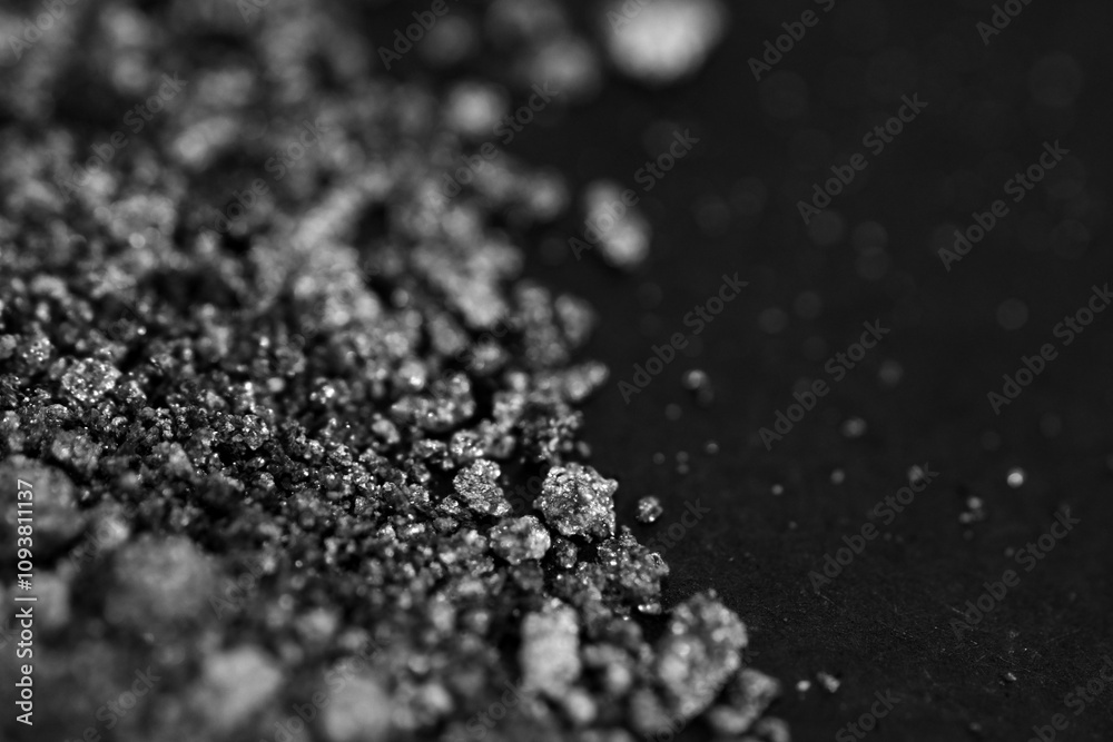 Macro shot of particles on floor Macro shot of particles on floor