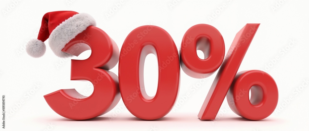 Red 30% symbol adorned with a festive Santa hat, representing a Christmas sale. Perfect for holiday promotions and seasonal discounts.
Red 30% symbol adorned with a festive Santa hat, representing a Christmas sale. Perfect for holiday promotions and seasonal discounts.