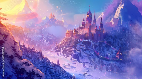 Enchanted_Christmas_landscape._Digital_ill