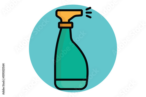 Spray icon. colored outline icon style. icon related to gardening. gardening tools elements vector illustration