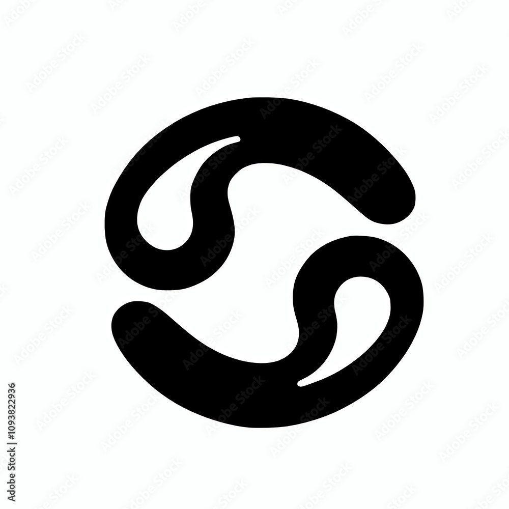 Cancer astrological zodiac sign icon symbol vector illustration