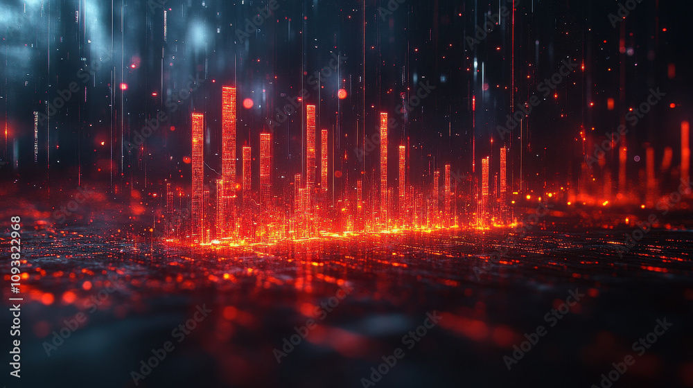 Fototapeta premium Background of graphs