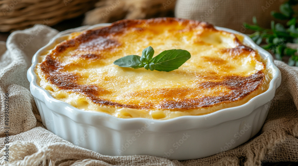 creamy, baked macaroni and cheese served in a white dish, golden and bubbling, inviting comfort and warmth, perfect for family meals or gatherings, symbolizing home-cooked joy and tradition creamy, baked macaroni and cheese served in a white dish, golden and bubbling, inviting comfort and warmth, perfect for family meals or gatherings, symbolizing home-cooked joy and tradition