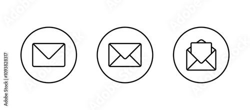 Email envelope icon vector. Message Icon symbol	