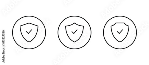 Shield icon. Protection, security icon vector for web site	