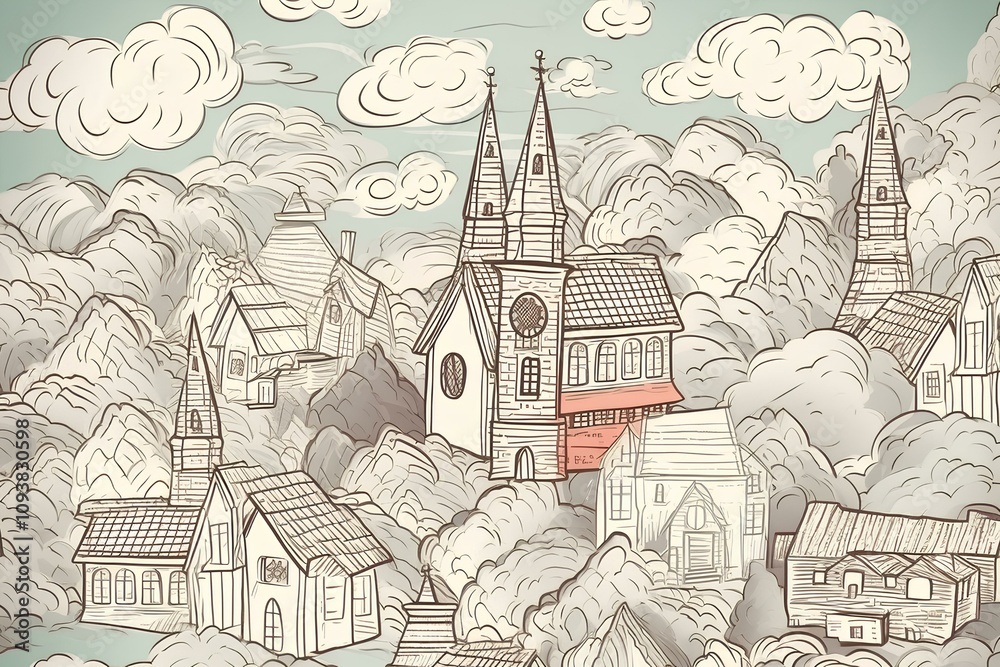 Fototapeta premium eiffel tower city