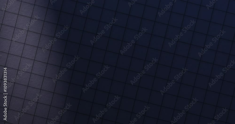 Notebook grid sheet with light and shadow play