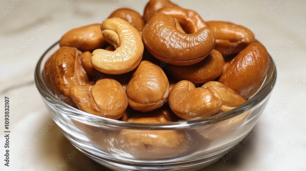 A Bowl of Roasted Cashews: A Delightful Snack A Bowl of Roasted Cashews: A Delightful Snack