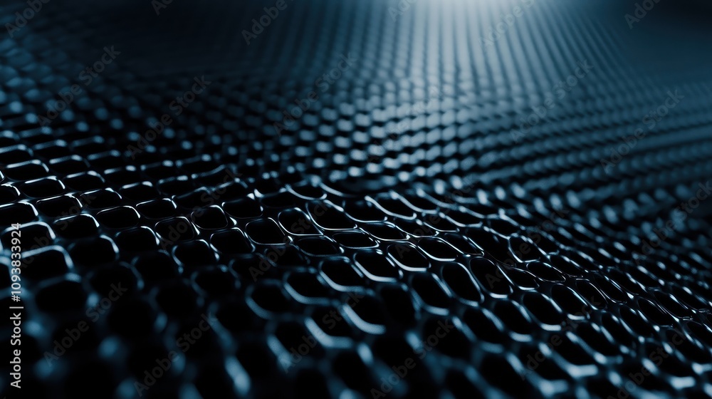 Abstract Dark Blue Grid Pattern Texture Background