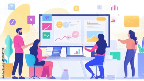Team Collaboration in a Modern Office Setup