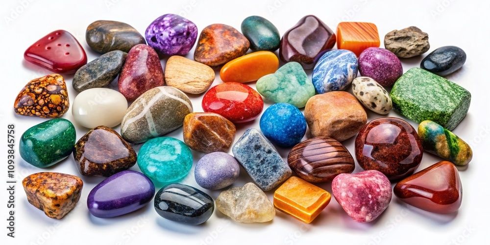 Collection of Unique Stones Isolated on White Background for Natural Texture and Design Projects, Perfect for Backgrounds, Art, and Educational Use, Showcasing Various Shapes and Sizes Collection of Unique Stones Isolated on White Background for Natural Texture and Design Projects, Perfect for Backgrounds, Art, and Educational Use, Showcasing Various Shapes and Sizes